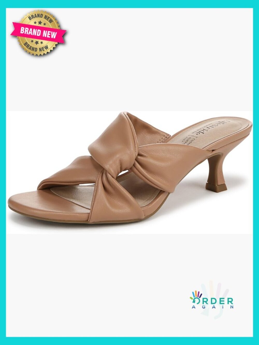 Classic Heeled Sandals with Slip-On Fit and Traction Sole